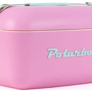 Polarbox Retro Cooler 20 l Bubblegum Pink – Cyan