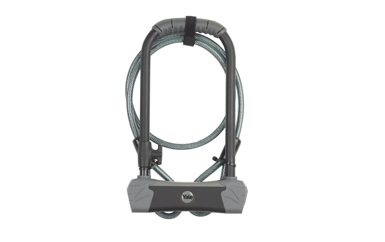 Yale Veloschloss YUL3C Bügelschloss mit Kabel, 120 cm