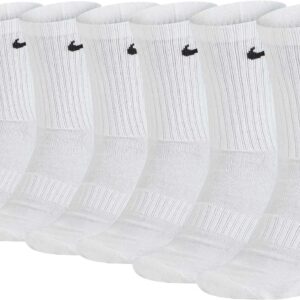 NIKE Nike Cushioned Training Crew Sock 6-Pack 38 – 42, Weiss