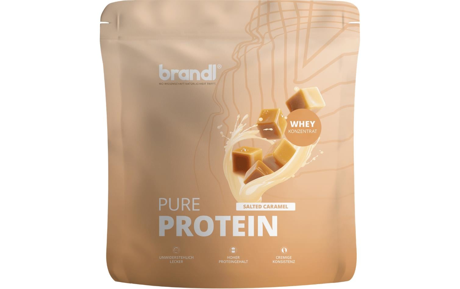 Brandl-Nutrition Pulver Pure Protein 2.0 W Salted Caramel Caramel 1000 g