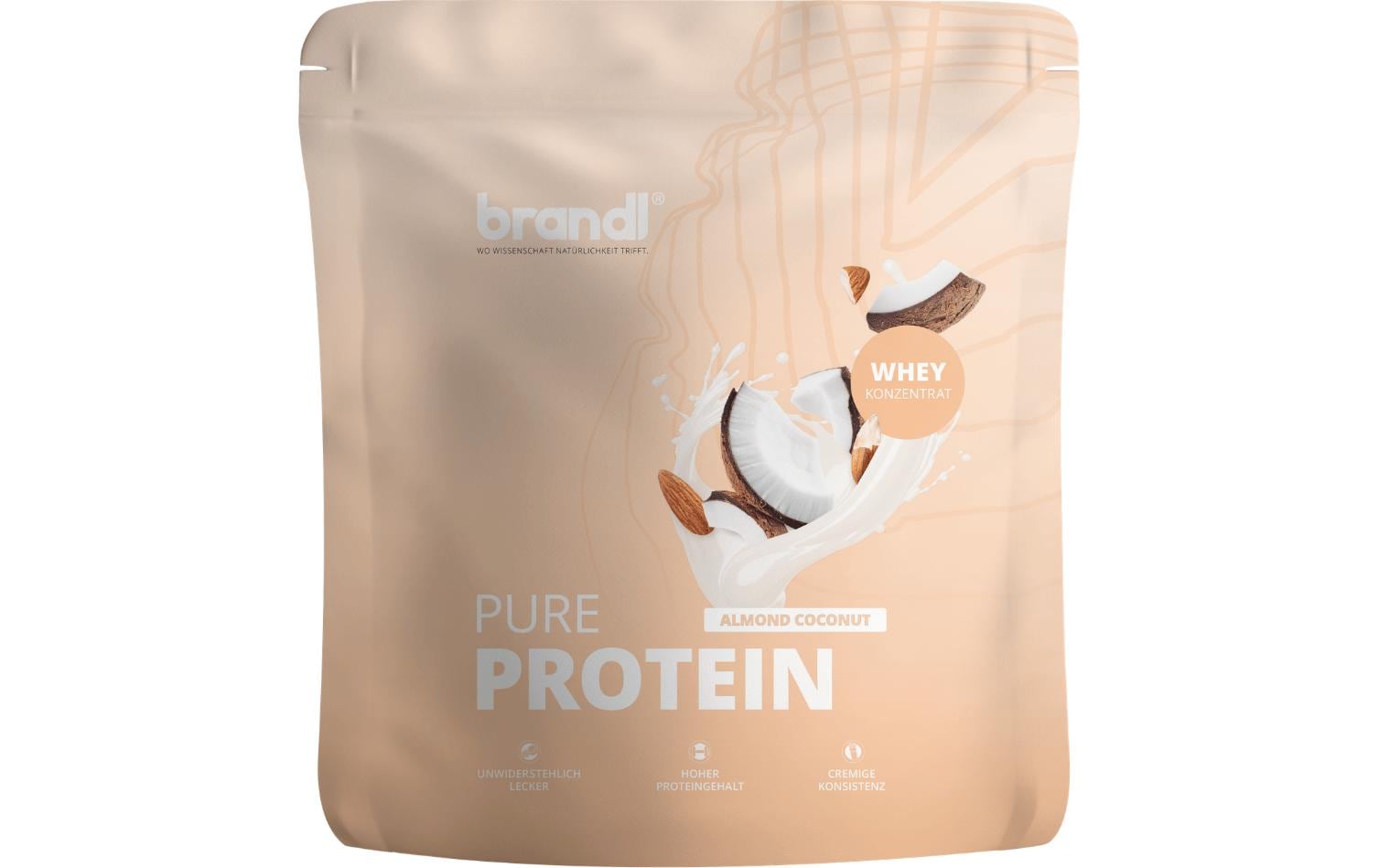 Brandl-Nutrition Pulver Pure Protein 2.0 W Almond Coconut Kokos 1000 g