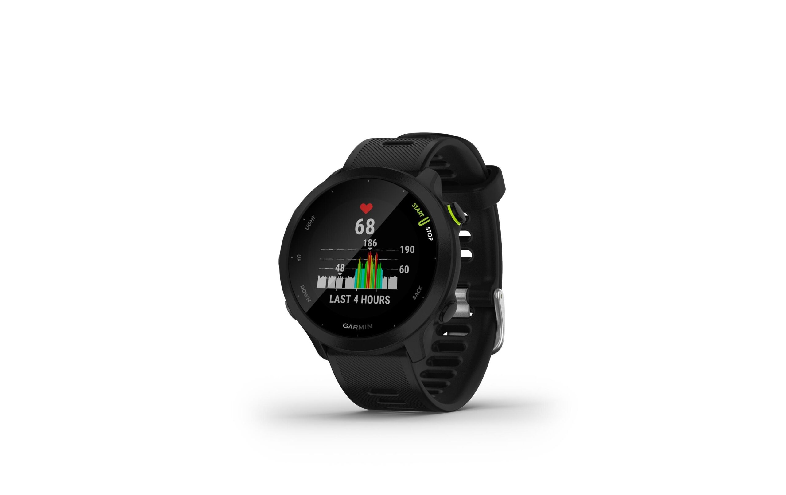 GARMIN Sportuhr Forerunner 55 Schwarz/Schwarz