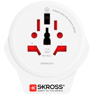 SKROSS Reiseadapter World USA mit USB Ladegerät