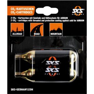 SKS CO2-Patronen mit Gewinde 2 x 24 g mit Gewinde