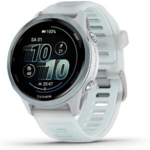 GARMIN Sportuhr Forerunner 570 42 mm Steinweiss / Cloud Blue
