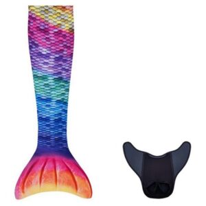 Meili Meerjungfrau-Flosse Rainbow XS