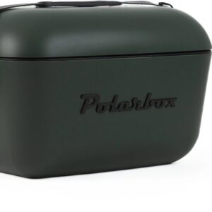 Polarbox Retro Cooler 20 l Waldgrün – Schwarz
