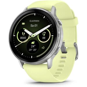 GARMIN Venu 4 45 mm, Edelstahl und faserverstärktes Polymer, Gelb
