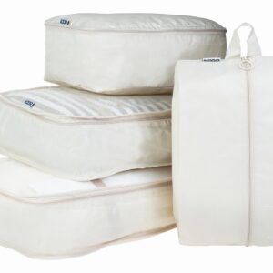 KOOR Kleiderbeutel Set Reesa, 4-teilig, Beige