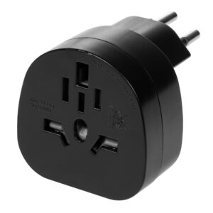 FURBER.power Reiseadapter Welt – CH, Schwarz