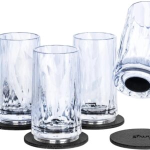 Silwy Magnet-Kunststoffgläser, 4er-Set, 40 ml