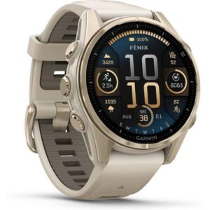 GARMIN Sportuhr Fenix 8 AMOLED Sapphire, 43 mm Beige