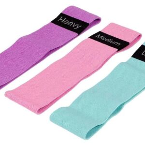 Fitcom Stoff Mini Band Set, 3 Widerstandsstufen