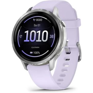 GARMIN GPS-Sportuhr Venu 4 – 41 mm Silbergrau/Lavender