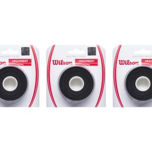 Wilson ABSORBX OVERGRIP PADEL 3 PACK Black