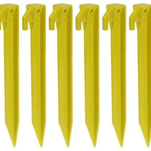 FTM Kunststoff-Hering 6 Stück, 23 cm, Gelb