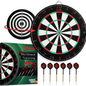 Karella Dartboard Trainingsset inkl. 2 Satz Steeldarts