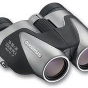 OM System Fernglas 10-30 x 25 PC I Zoom Porro-Prisma Silber Schwarz