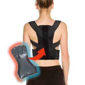MAXXmee Rückenkorrektor mit Gelpad, 2in1, S/M, schwarz