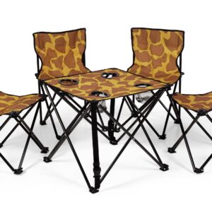 Zebraffo Camping-Sitzgarnitur Giraffe 5er Kids