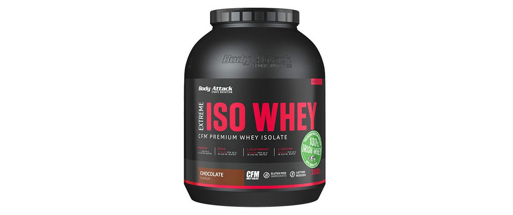 Body Attack Pulver Extreme Iso Whey Professional Schokolade 1800 g