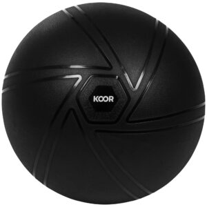KOOR Gymnastikball 55 cm, Schwarz