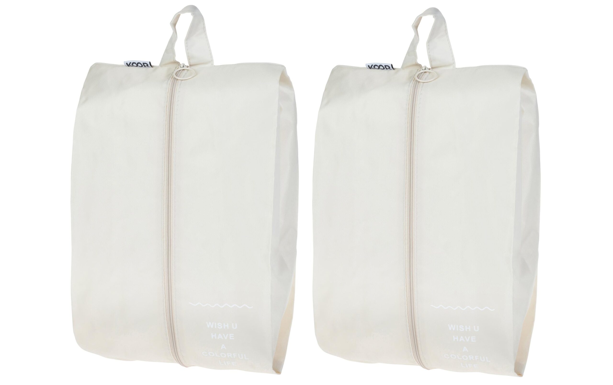 KOOR Schuhbeutel Reesa, 2er-Pack, Beige