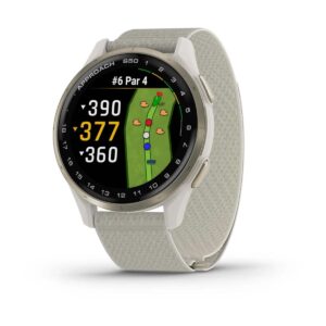GARMIN GPS-Sportuhr Approach S50 elfenbein/cremegold, Band 20mm