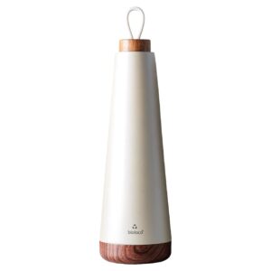 BioLoco Thermosflasche loop grande – Pearl 1000 ml, Weiss Matt