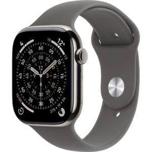 Apple Watch Series 11 42 mm LTE Nat Titanium Stone Grey Sport S/M