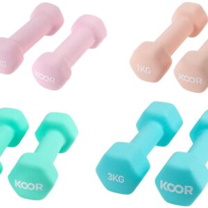 KOOR Kurzhantel-Set Light 4 Paar