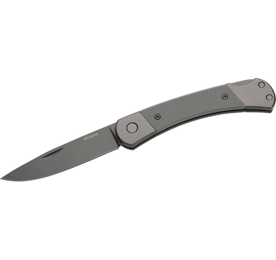 Herbertz Taschenmesser Titanbeschichtung Grey D2, Medium, Grey