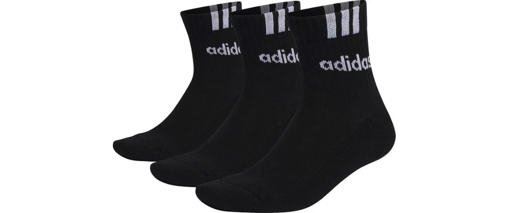 adidas Socken 3 Streifen Linear 40-42, black