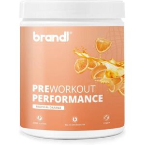 Brandl-Nutrition Pre-Workout Booster All-in-One ohne Koffein Orange 500 g