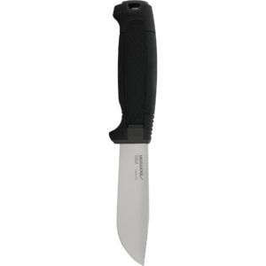 morakniv Amberg S, Full Flat, Silber / Schwarz