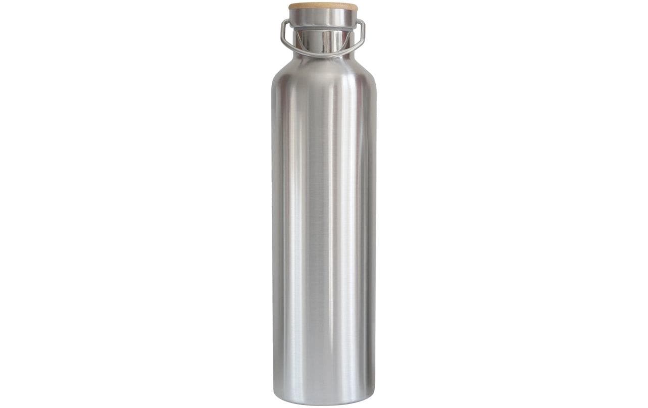pandoo Trinkflasche isoliert 1000 ml, Silber