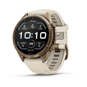 GARMIN Fenix 9 Pro 43 mm AMOLED Titan Saphirglas Creme French Gray