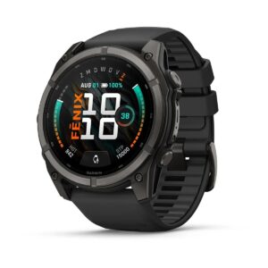 GARMIN Fenix 9 51 mm AMOLED Sapphire Titan Silikonarmband