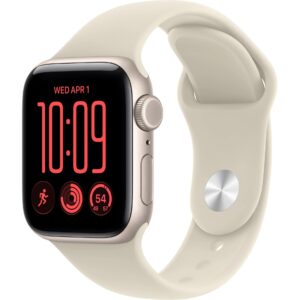 Apple Watch SE 3 40 mm CEL 2026 Starlight Alu, Sand SP Band M/L