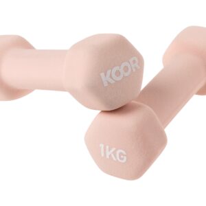 KOOR Kurzhantel-Set 1 kg, Caramel