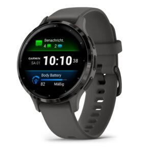 GARMIN Sportuhr Venu 3S Kieselgrau / Schiefergrau