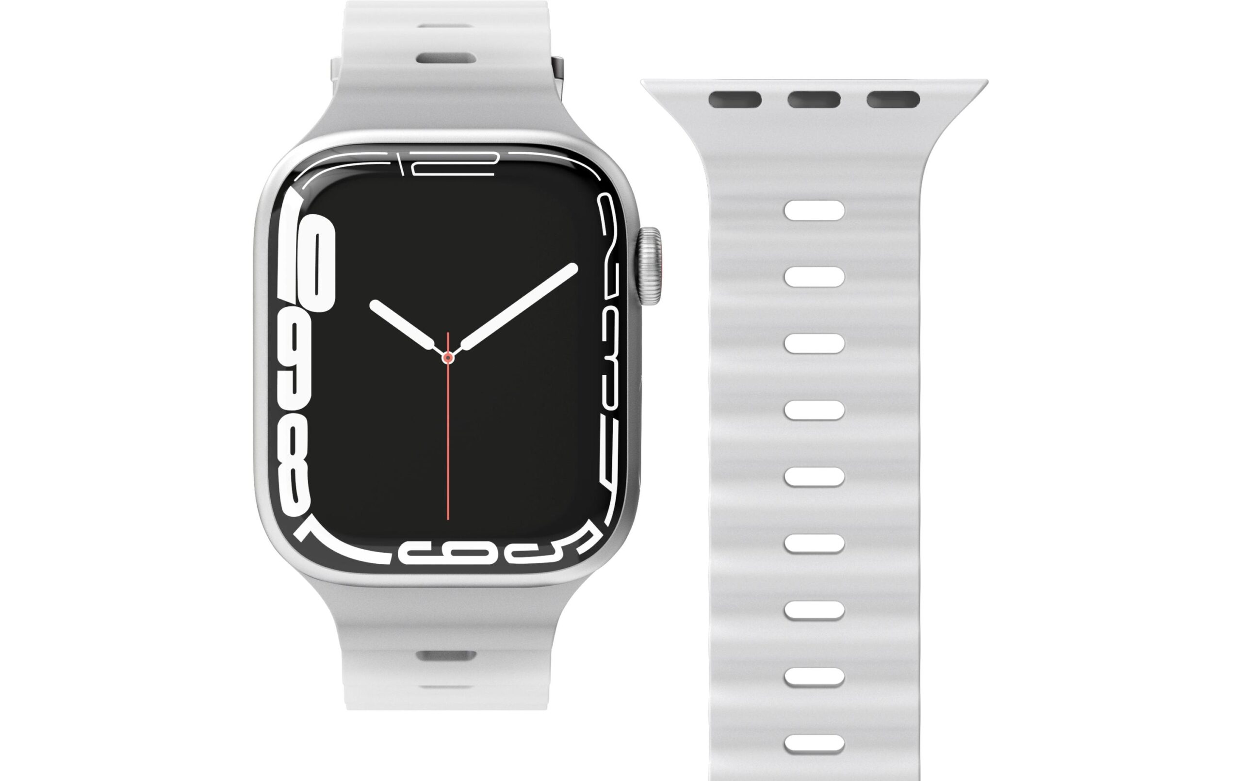 Vonmählen Wave Band Apple Watch 44/45/46/49 mm Light Gray