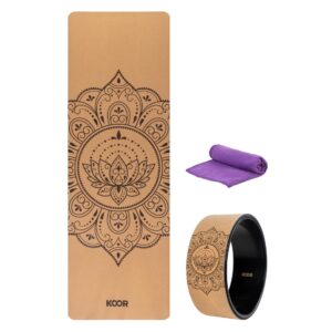 KOOR Yoga-Set 3-teilig, Kork