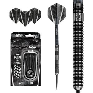 Winmau Dartpfeile Steeldart Blackout 3 Stück