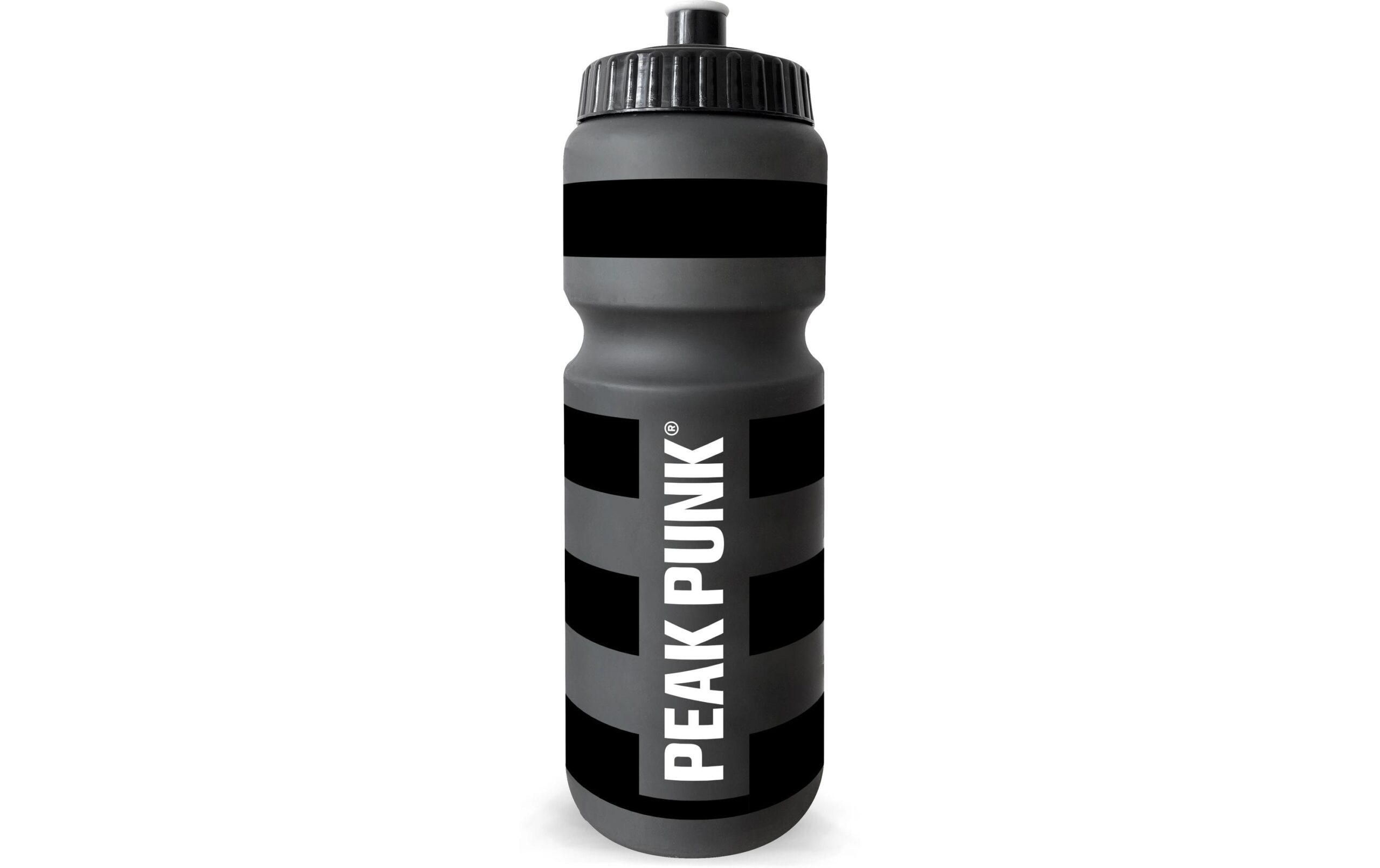 PEAK PUNK Trinkflasche Biobased Sport Bottle 750 ml, Clearblack
