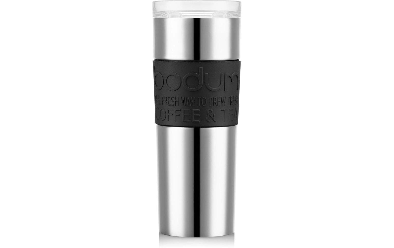 Bodum Travel Mug Doppelwandig Silber, 0.45 l