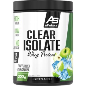 All Stars Pulver Clear Isolate Whey Protein Grüner Apfel 300 g