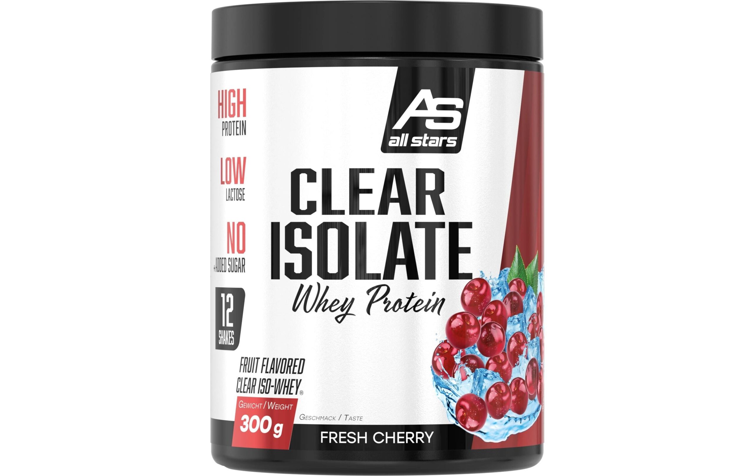 All Stars Pulver Clear Isolate Whey Protein Kirsche 300 g