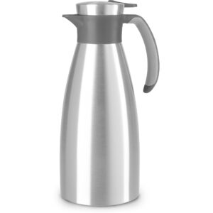 Emsa Thermoskanne Soft Grip 1500 ml, Silber