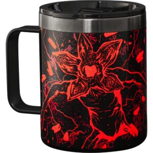 Bialetti Tasse Stranger Things, 420 ml, Schwarz / Rot